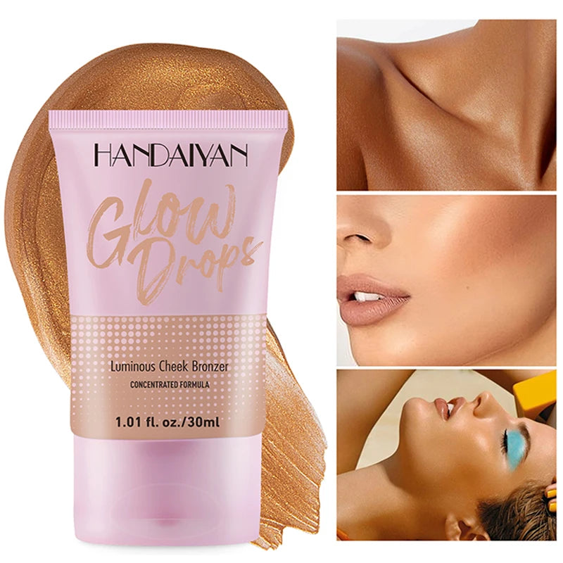 Tanning Liquid Foundation Cream Resistant Natural Wheat Bronzer