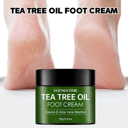 Tea Tree Foot Cream Heel Cracking Repair Products Exfoliation Dead Skin
