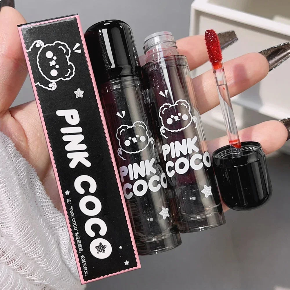 Moisturizing Mirror Lip Glaze Dark Red Brown Non Greasy Water Light Lip Gloss Long-Lasting Non-stick Cup Lightly Liquid Lipstick