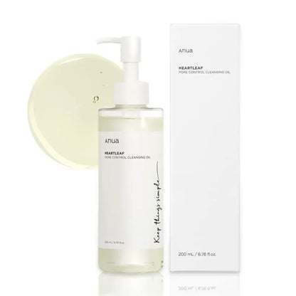 Anua Korean Heartleaf Anti-aging Essence Moisturizing Toner Emulsion Fade Fine Lines Deep Cleaning Facial Cleanser Skin Care Set