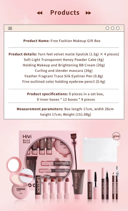Makeup Case Gift Set