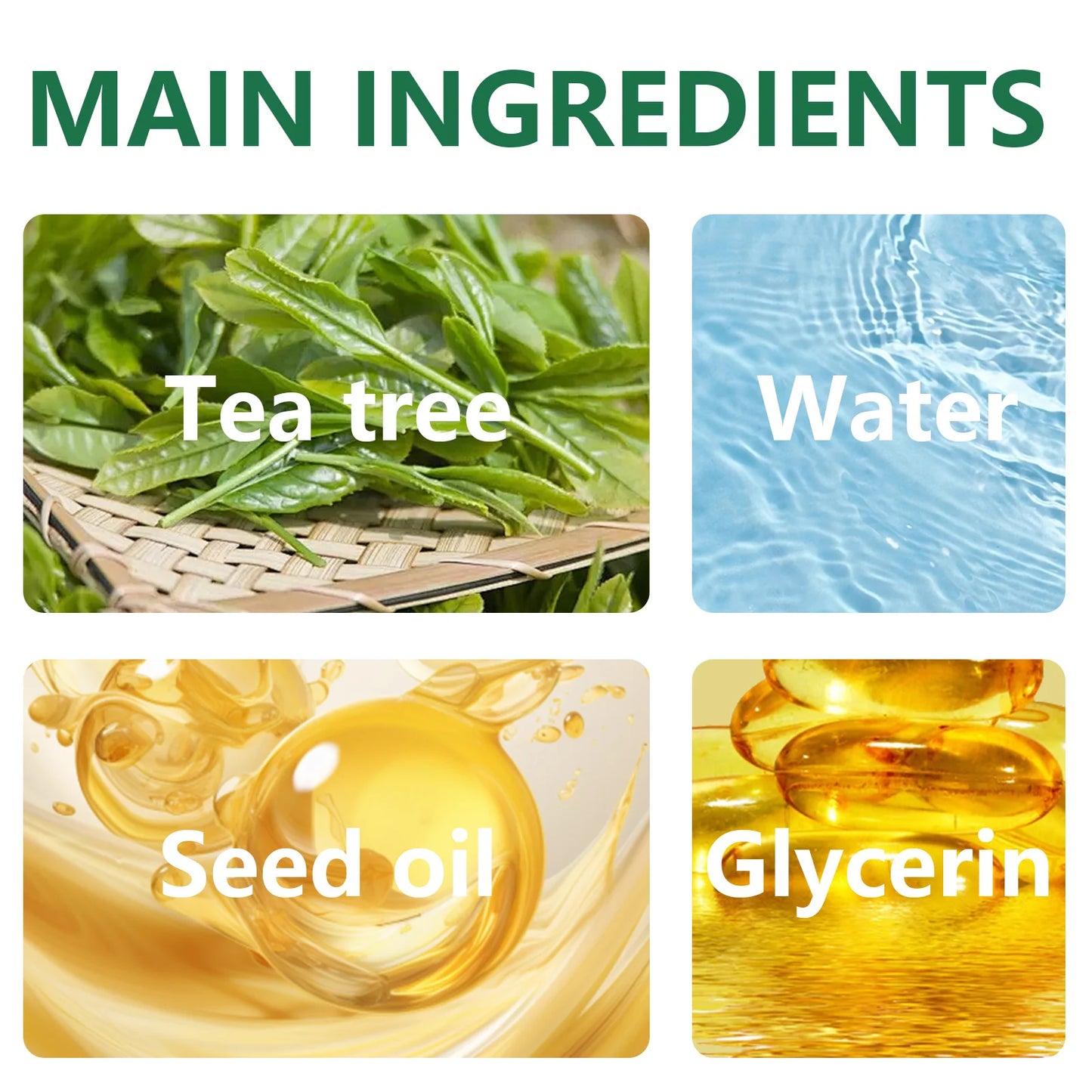 Tea tree essential oil for skin care