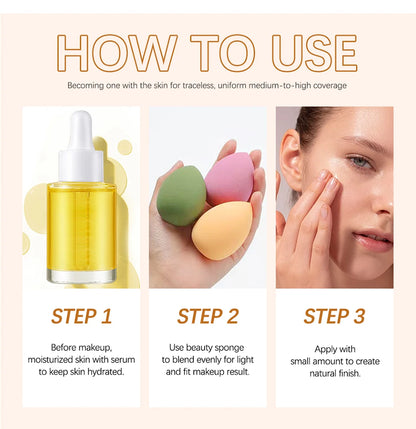 High Coverage Waterproof Korean Foundation Cream