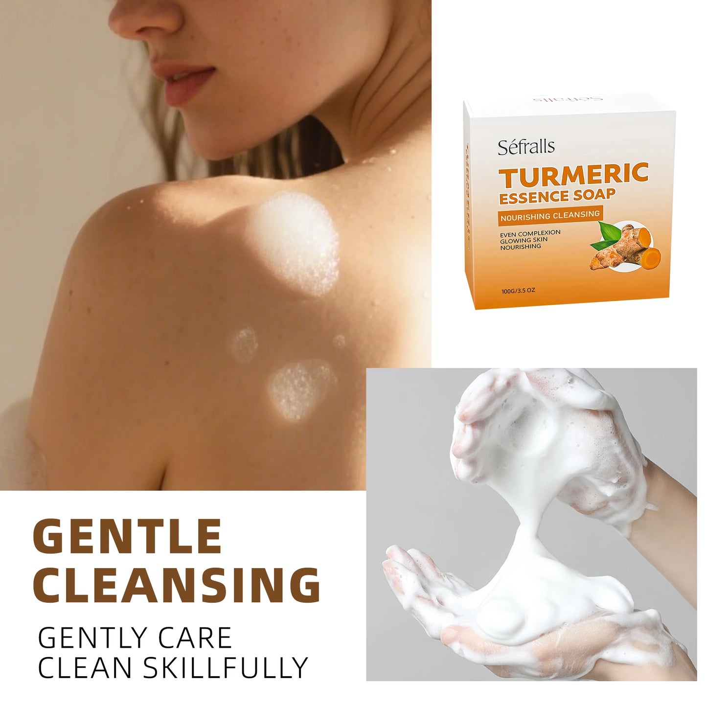 Séfralls Handmade Turmeric Soap 100gFade Dark SpotsGentle