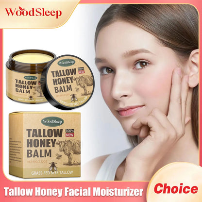 Tallow Honey Facial Moisturizer Cream Nourishing Damaged