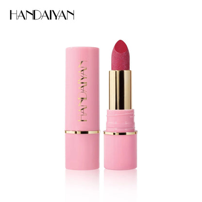 handaiyan 8 colors moisturizing and long-lasting embossed silk screen fine glitter lips translucent glass lip glitter lip gloss