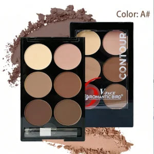 6-Color Contour & Highlight Powder Palette