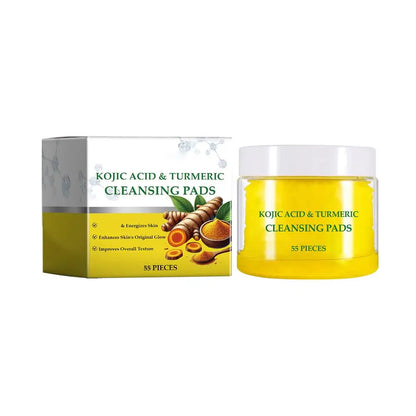 Turmeric Kojic Acid Cleansing products Exfoliating Cleansing Pads