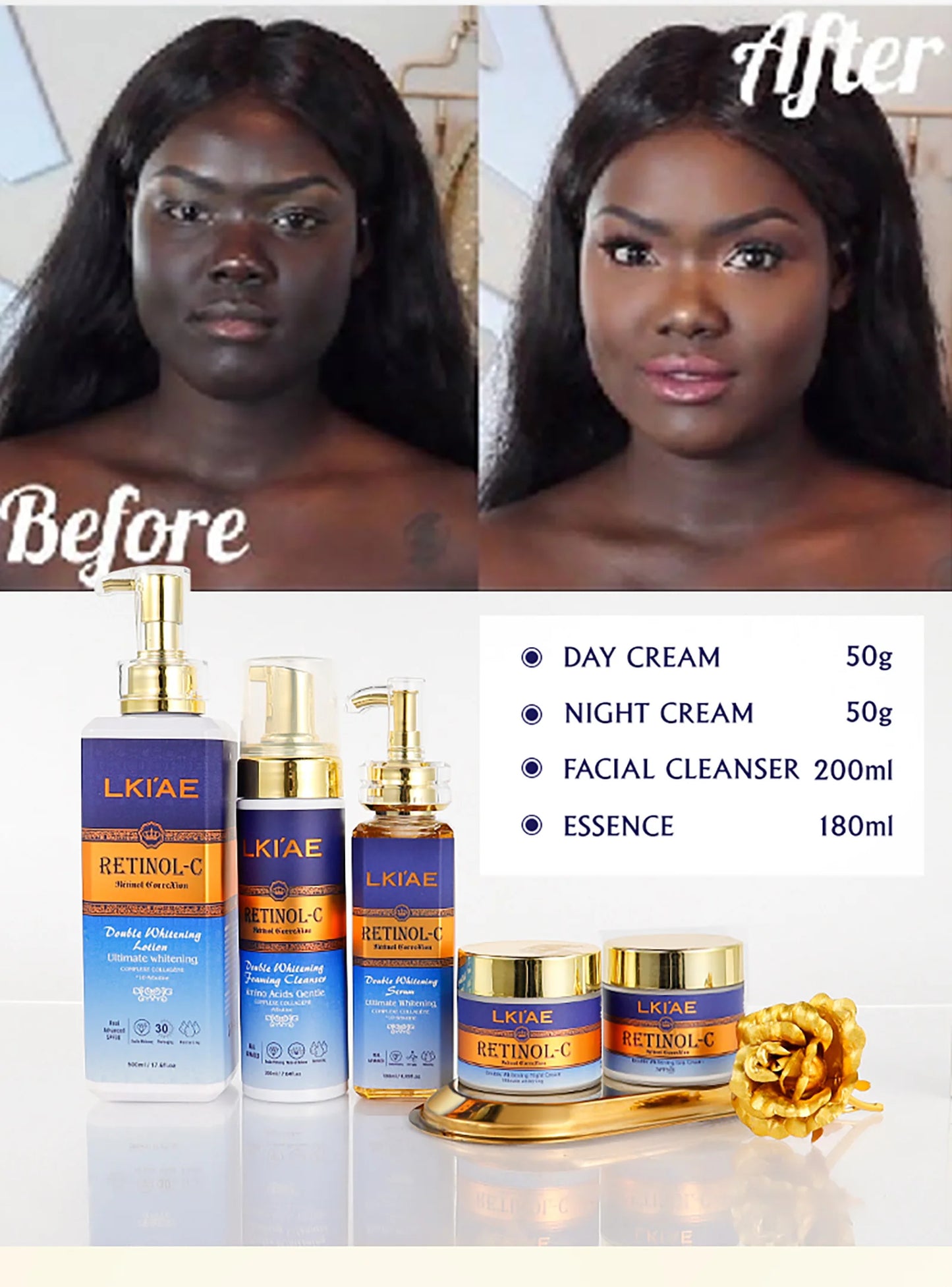 Brilliant Brightening Lotion Set Cleanser Wash Rejuvenating