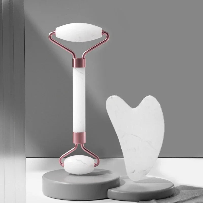 2Pcs Resin Face Roller Guasha Set