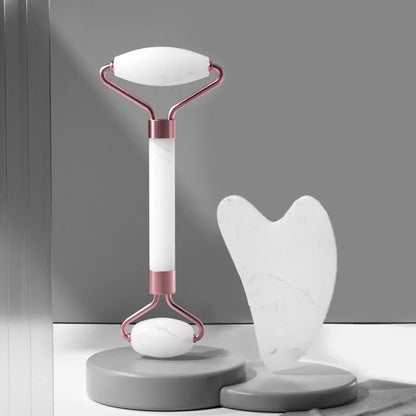 2Pcs Resin Face Roller Guasha Set