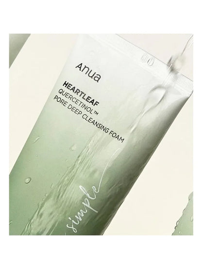 Anua Korean Heartleaf Anti-aging Essence Moisturizing Toner Emulsion Fade Fine Lines Deep Cleaning Facial Cleanser Skin Care Set