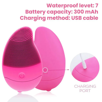 Electric 6-Gear Sonic Facial Cleansing Brush