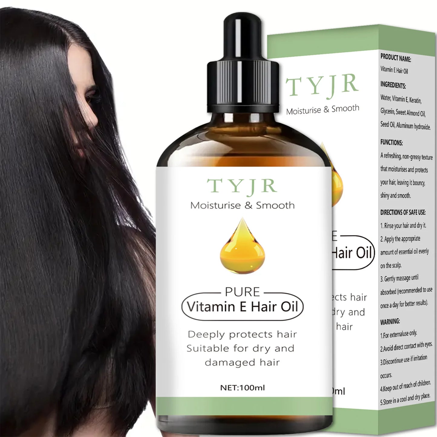 Vitamin E essential oil for skin care