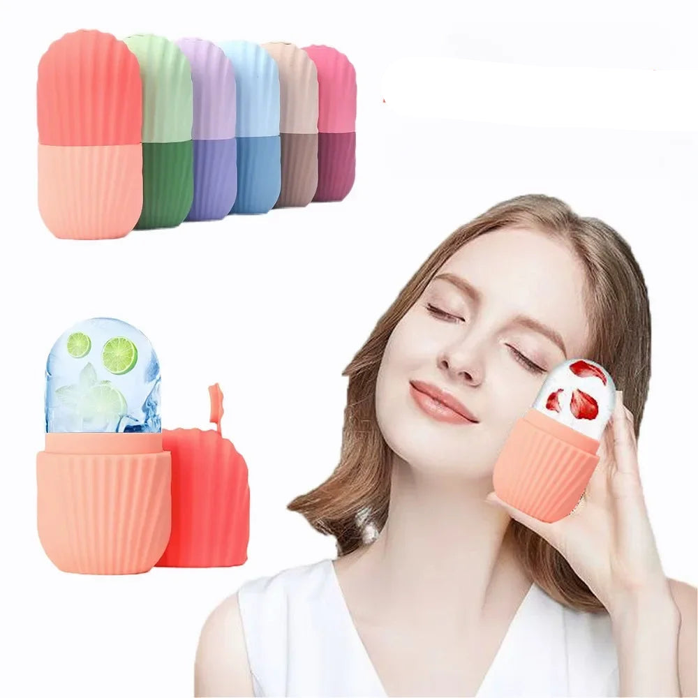 Silicone Ice Face Roller Beauty Massager