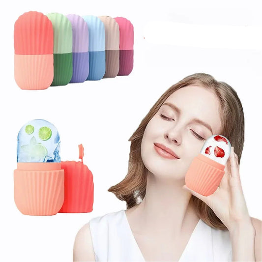 Silicone Ice Face Roller Beauty Massager