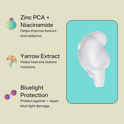 Bubble Skincare Advanced Balancing Face Moisturizer - Hydrating gel with Niacinamide to improve skin texture and radiance