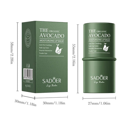SADOER Avocado Moisturizing lipstick Plump Lips
