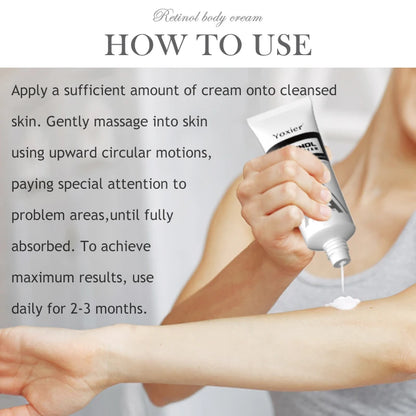 Retinol Vitamin E Body Cream Lifting Tighten Abdominal Shaping Firm Arm