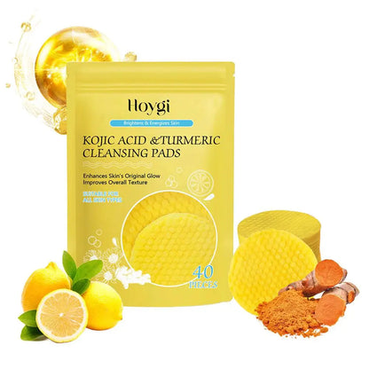 Turmeric Kojic Acid Cleansing products Exfoliating Cleansing Pads