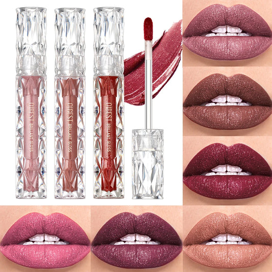 Waterproof Matte Diamond Shimmer Lipgloss