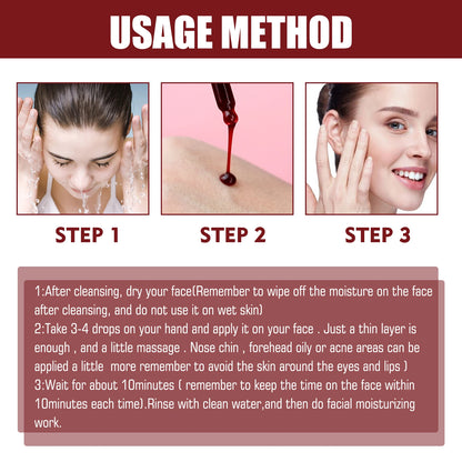 Salicylic Acid Essence Face Serum Shrink Pores Facial Essential Oil