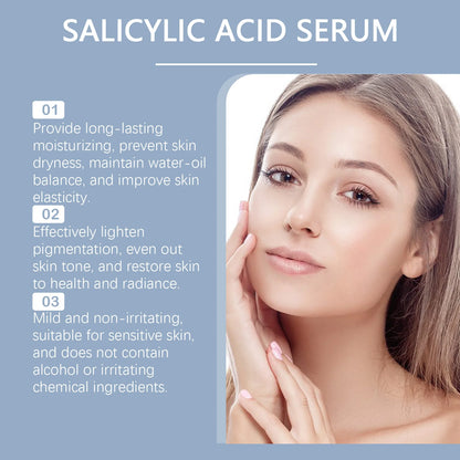2% Salicylic Acid Serum Tighten Delicate Pore Facial Essence Hydrating Gentle Shrinking Pore Remove Acne Serum Face Skin Care