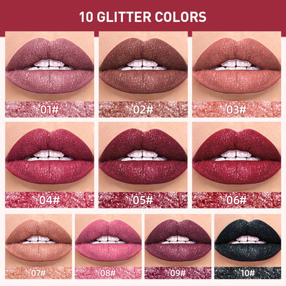 Waterproof Matte Diamond Shimmer Lipgloss
