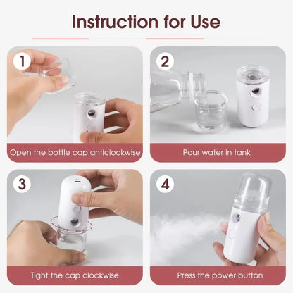 Portable Rechargeable Mini Facial Steamer