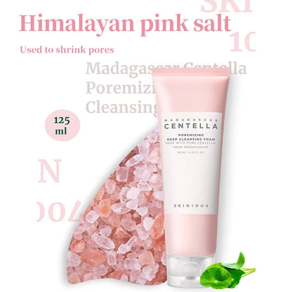 Korean Centella Pink Salt Pore Care Fresh Toner Ampoule Facial Serum