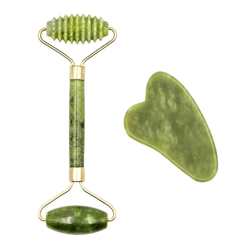 Guasha Natural Stone Massage Face Jade Roller Gua Sha Massage Tool