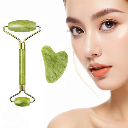 2PCS Natural Gua Sha Stone Facial Massage