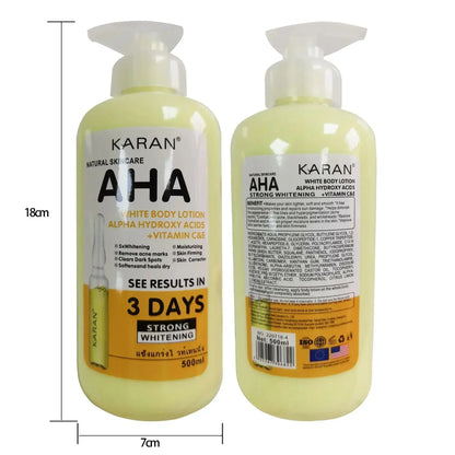 Whitening Body Cream Hydroxy Acids Vitamin C&E Moisturizing