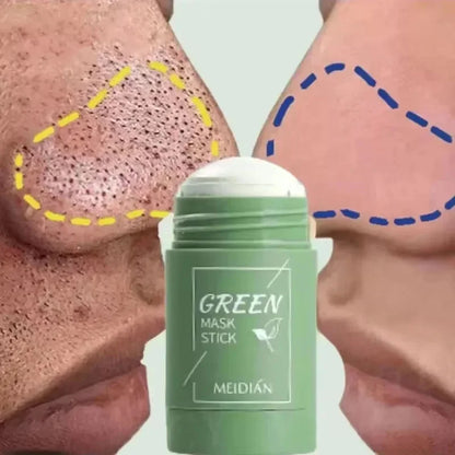 Green Tea Remove Blackhead Solid Mask Dispel Acne Blemish Cleansing