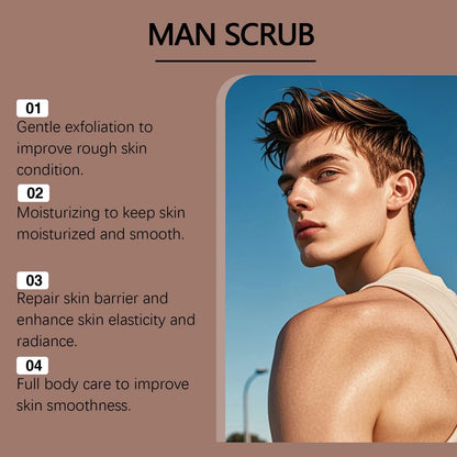 East Moon Coffee Men Body Nourishing Scrub Cream