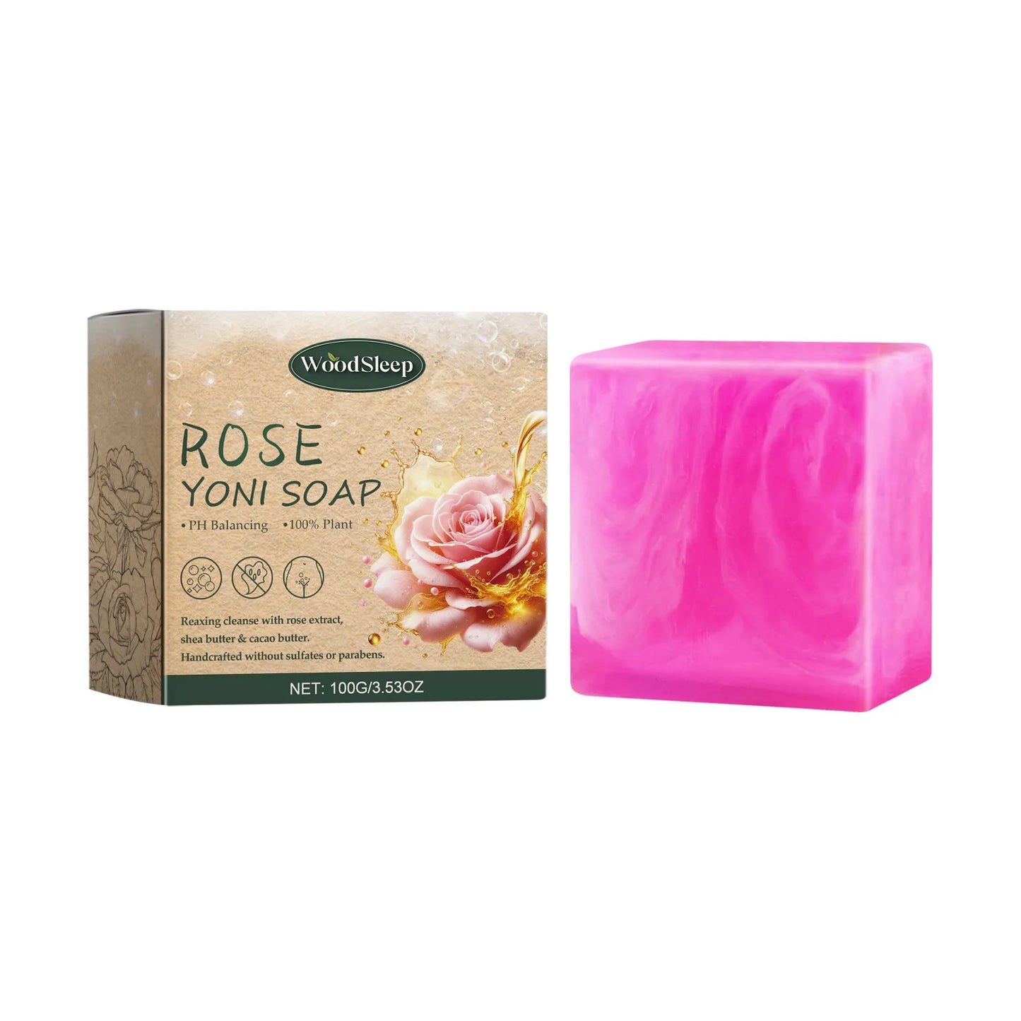 Yoni Vaginal Care Soap Ph Balance Strawberry Remove Odor