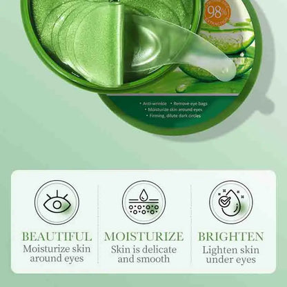 Aloe Vera Collagen Eye Mask Anti Dark Circles Eyes Bags Moisturizing