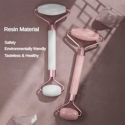 2Pcs Resin Face Roller Guasha Set