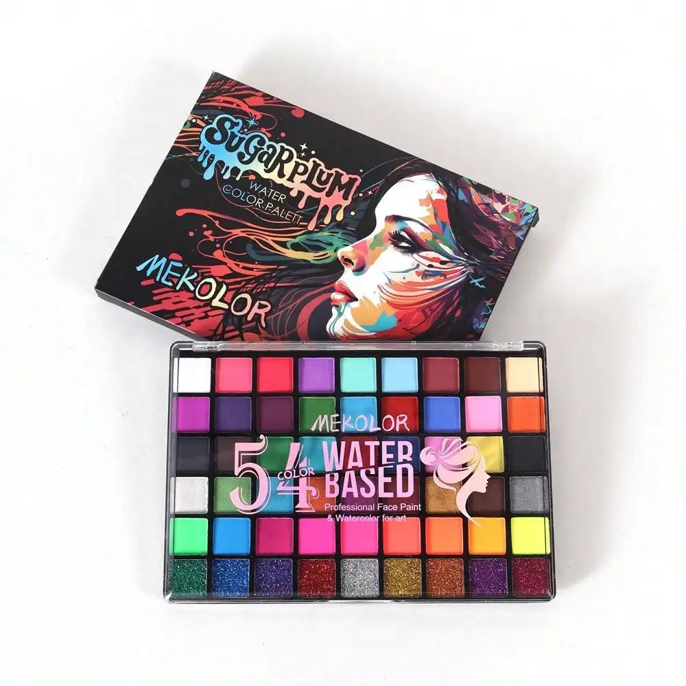 54-Color Face Paint Set