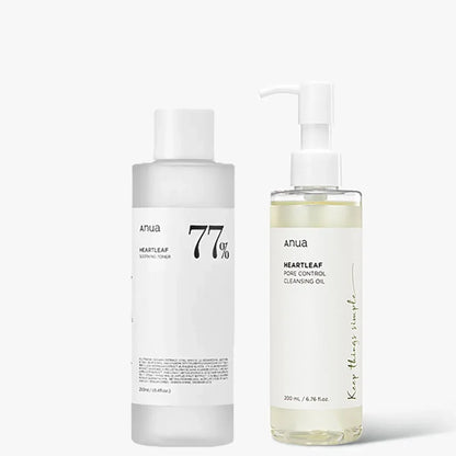 Anua Skincare Products Set Facial Deep Cleansing Toner 77 Heartleaf