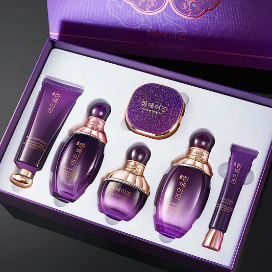 Hanmj Lingzhi skin care beauty six-piece set Firming and anti-wrinkle Soothing and whitening High-end skin care products
