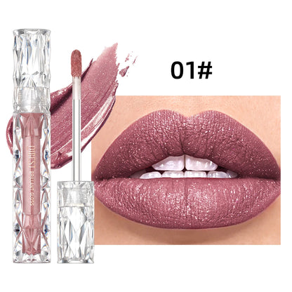 Waterproof Matte Diamond Shimmer Lipgloss