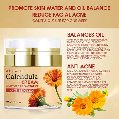 Calendula Face Cream Anti-acne Facial Serum Shrink Pores