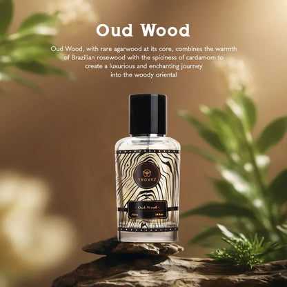 TROVEZ  Oud Wood Perfume Rich Wood Tone Perfume Unisex