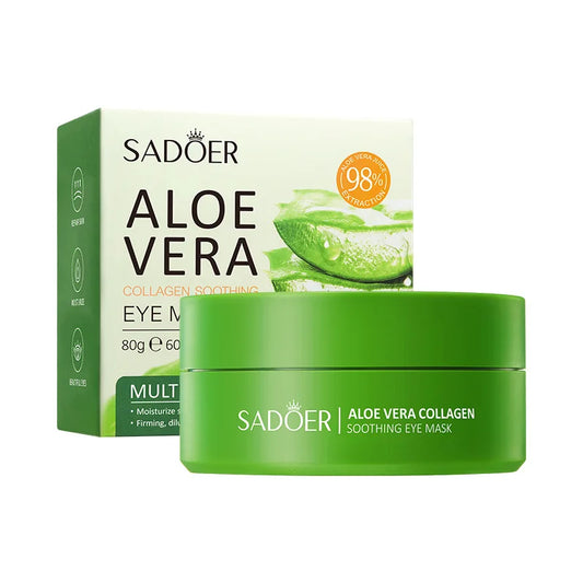 Aloe Vera Collagen Eye Mask Anti Dark Circles Eyes Bags Moisturizing
