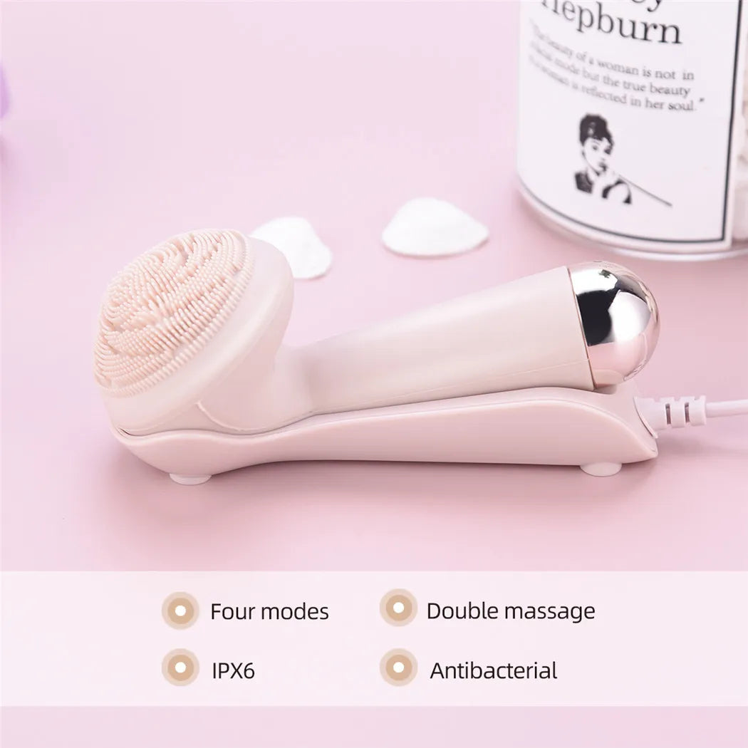 Electric Silicone Facial Brush