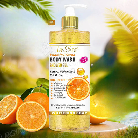 Scrub Shower Gel 500ml Moisturizing Gentle Cleansing