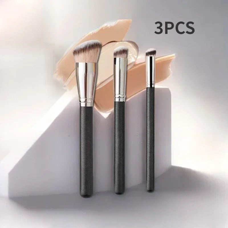 Makeup Brushes Foundation Concealer Angled Seamless Cover
