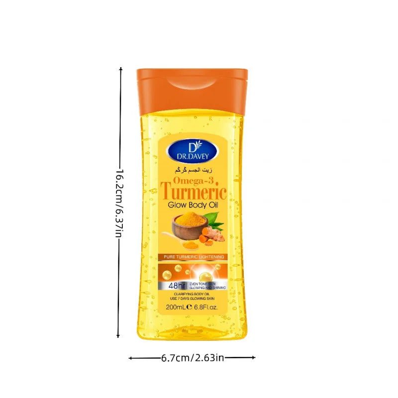 200mlBody OilTurmeric Omega-3 Glow Body Oil Body Oil Skin Care Oil