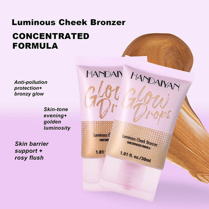 Tanning Liquid Foundation Cream Resistant Natural Wheat Bronzer